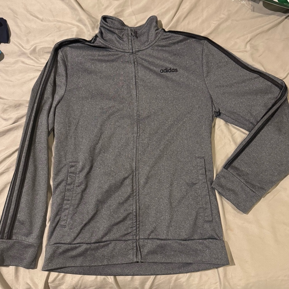 Adidas Charcoal Gray Athletic Jacket